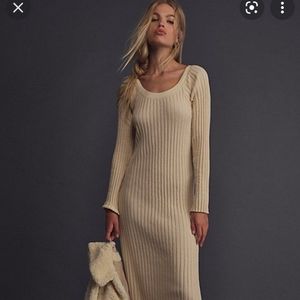 Nwot Free People Walk About Dress In Cream Size XS